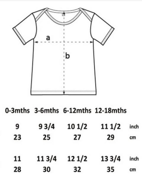 Baby Tshirt Maße
