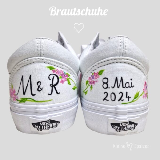 Handbemalt by Kleine-Spatzen Vans mit Hochzeitsmotiv