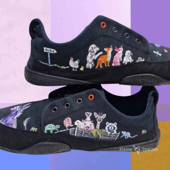 Handbemalt by Kleine-Spatzen Wildlinge mit Archenoah