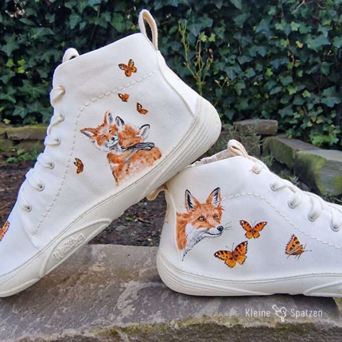 Handbemalt by Kleine-Spatzen Wildlinge mit Füchsen
