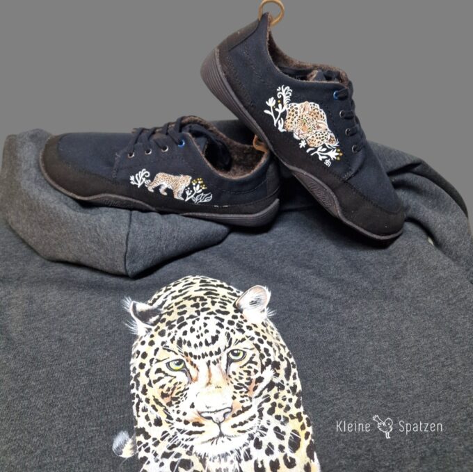Handbemalt by Kleine-Spatzen Wildlinge mit Leoparden (1)