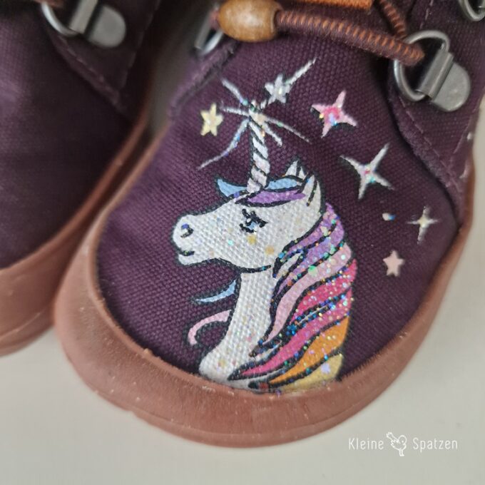 Handbemalt by Kleine-Spatzen Wildlinge mit Regenbogeneinhorn