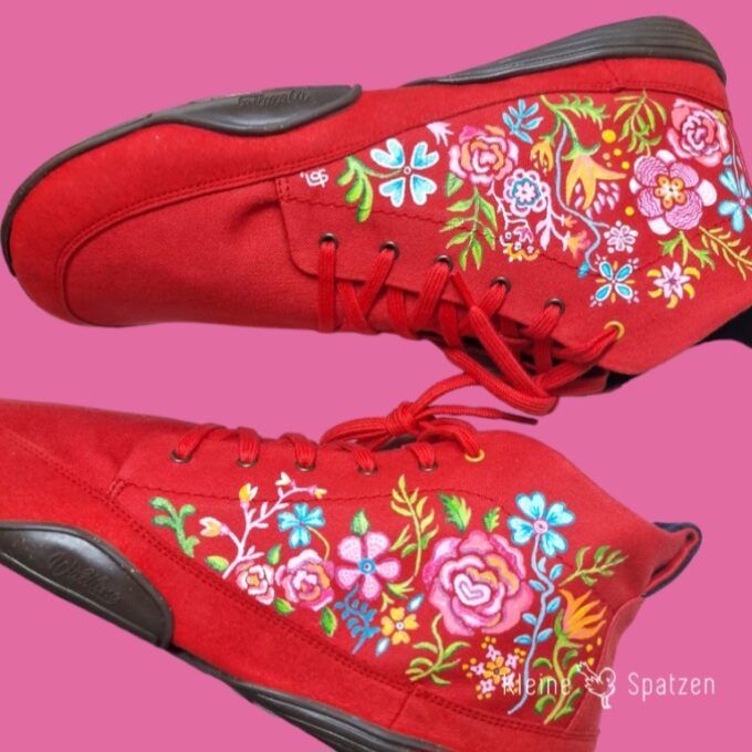 Handbemalt by Kleine-Spatzen Wildlinge mit bunten Blumen