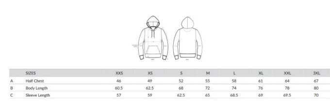 Handbemaltes Sweatshirt Unisex in Bright Blue Gr. XS Maße