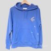 Handbemaltes Sweatshirt in Bright Blue by Kleine-Spatzen mit Motiv Ente und Federn aus Bio Baumwolle (1)