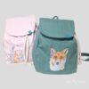 Rucksack Organic Mini mit Blumenfuchs & Fuchsmädchen