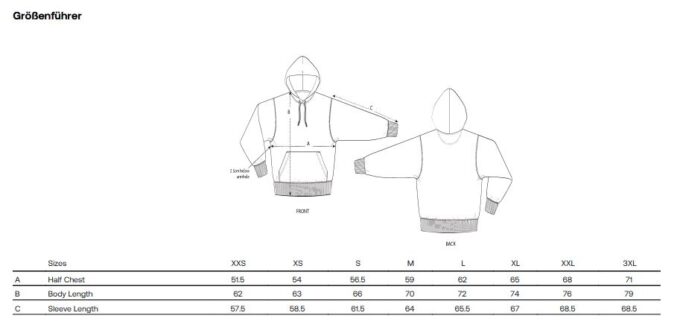 Größenmaße Slammer