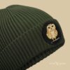 Mütze mit rundem Patch Olive mit Eule