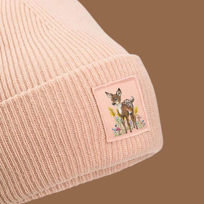 Peach mit kleinem Reh Josefine