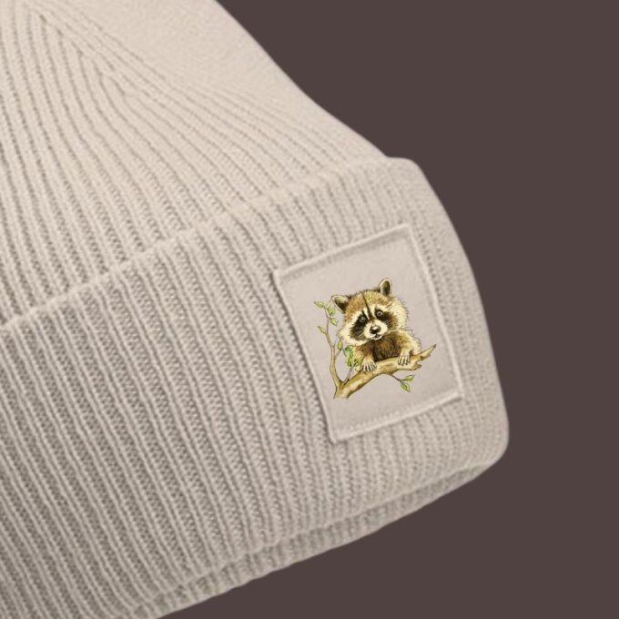 Sand mit Waschbär Henry