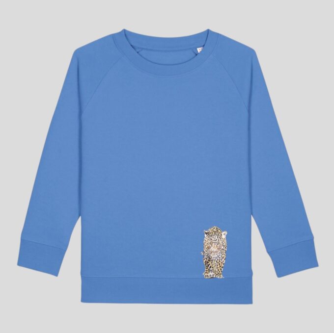 Sweatshirt Kids in Bright Blue mit Leo