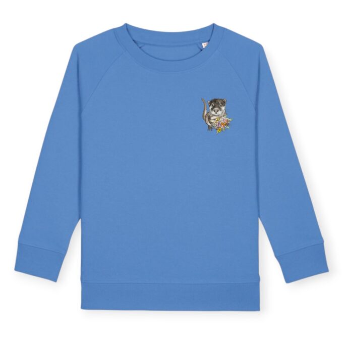 Sweatshirt Kids in Bright Blue mit Otter