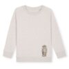 Sweatshirt Kids in Cream Heather Grey mit Leo