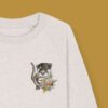 Sweatshirt Kids in Cream Heather Grey mit Otter