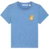 T-Shirt Minis in Mid Hether Blue mit Motiv Eule by Kleine-Spatzen