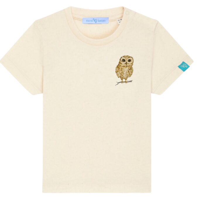 T-Shirt Minis in Nature mit Motiv Eule by Kleine-Spatzen