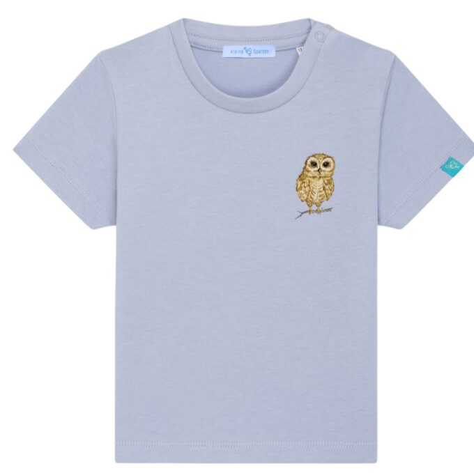 T-Shirt Minis in Serene mit Motiv Eule by Kleine-Spatzen