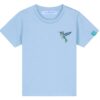 T-Shirt Minis in Soul Blue mit Motiv Colibri by Kleine-Spatzen