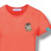 T-Shirt Woman by Kleine-Spatzen in Pop Orange mit Motiv Otter