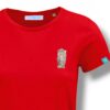 T-Shirt Woman by Kleine-Spatzen in Red mit Motiv Leo