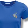 T-Shirt Woman by Kleine-Spatzen in Royal Blue mit Motiv Eichhörnchen