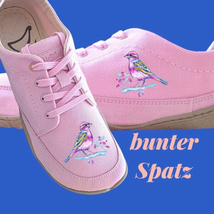 bunter Spatz Produktbeispiel