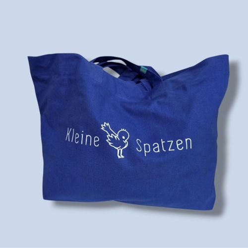 Kleine-Spatzen Shopper XXL worker blue